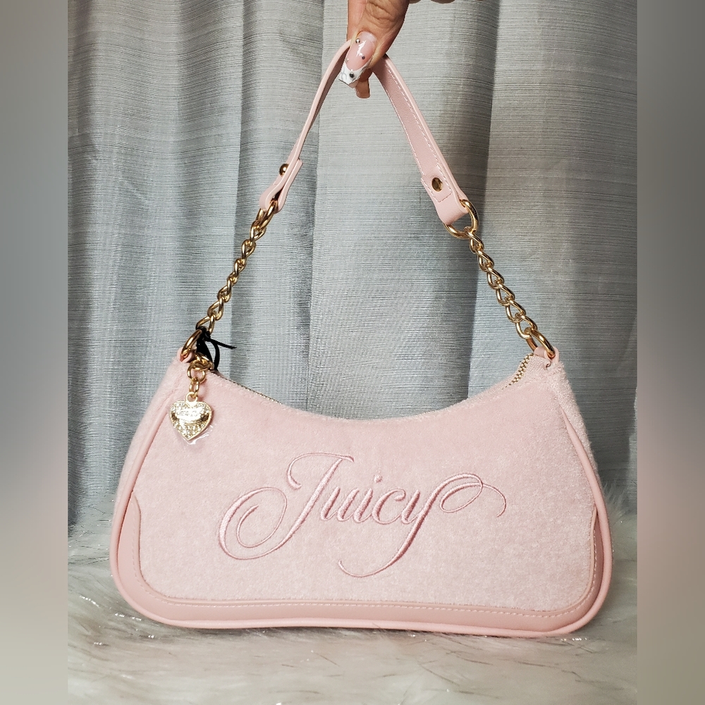 JUICY COUTURE pink diamond raising star shoulder bag